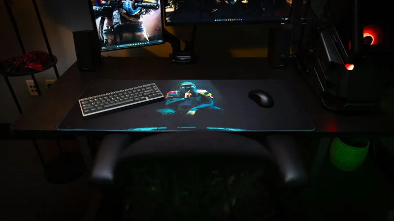 "Shh" — Rust Deskmat