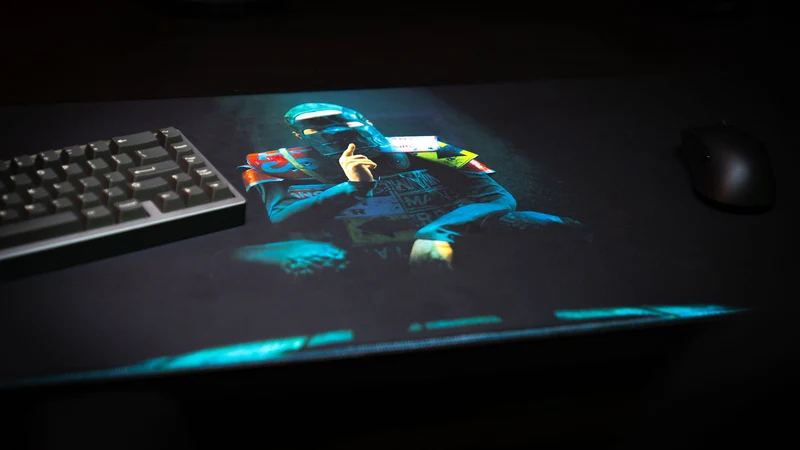 "Shh" — Rust Deskmat