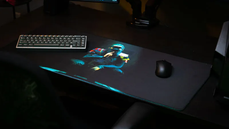 "Shh" — Rust Deskmat