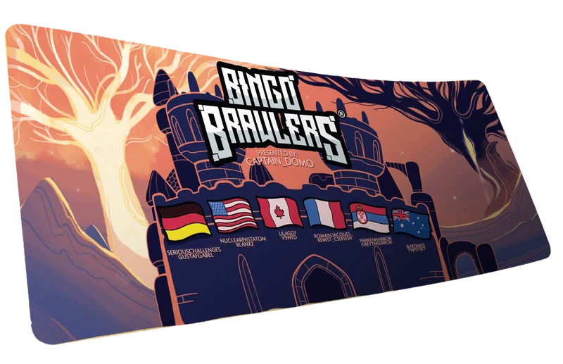 "Bingo Brawlers" — Captain Domo Deskmat