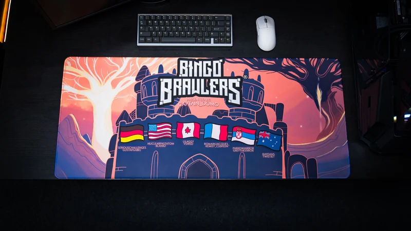 "Bingo Brawlers" — Captain Domo Deskmat