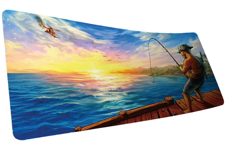 "How do you fish?" — Posty Deskmat