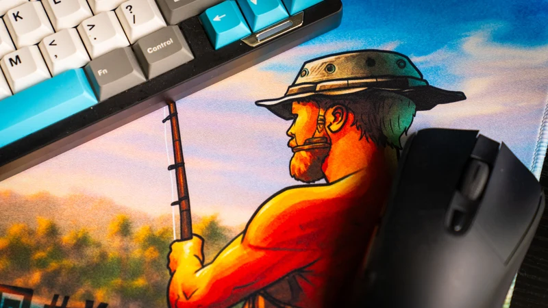 "How do you f@#k do you fish?" — Posty Deskmat