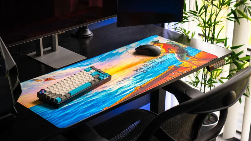 "How do you f@#k do you fish?" — Posty Deskmat