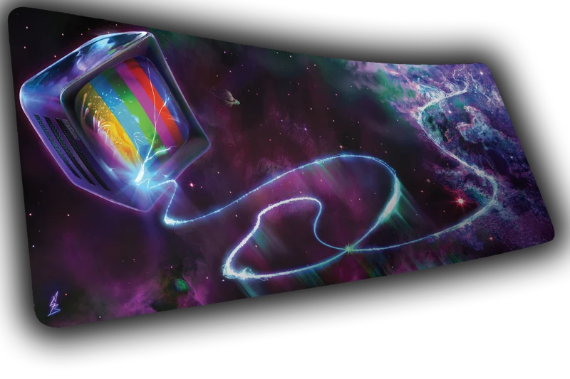 "Cosmic TV" — ApolloTV Deskmat