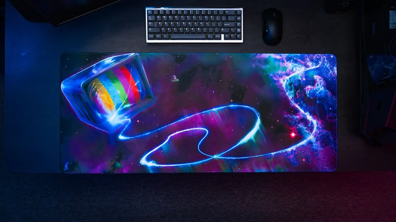 "Cosmic TV" — ApolloTV Deskmat