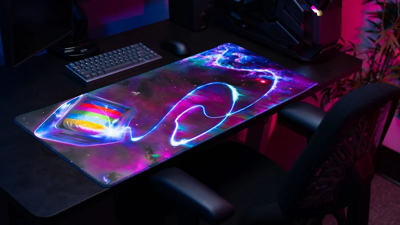 "Cosmic TV" — ApolloTV Deskmat