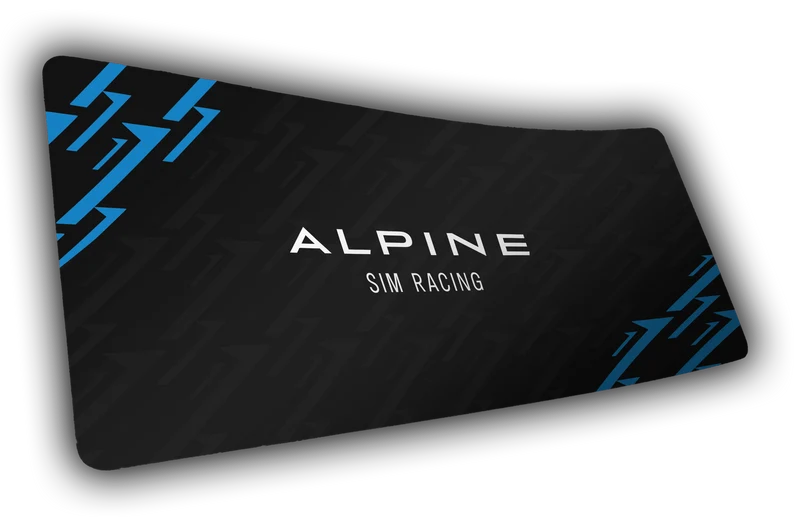 "Centerpiece" — Alpine Sim Racing Deskmat