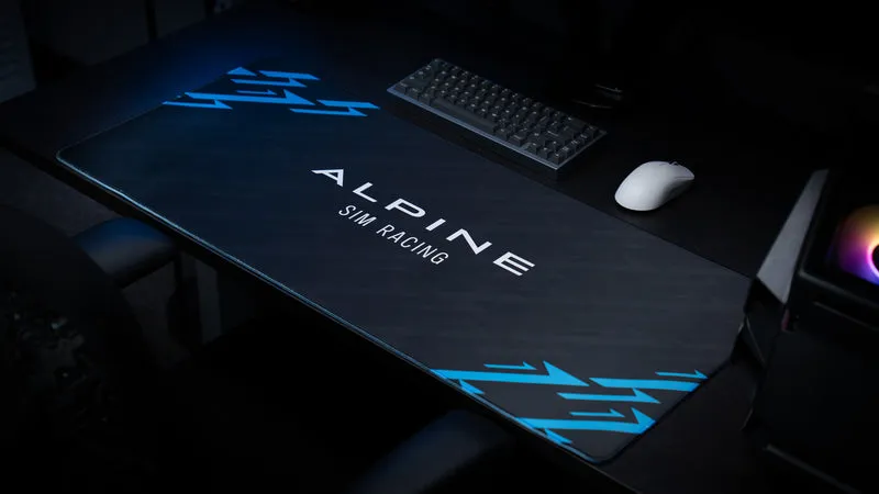 "Centerpiece" — Alpine Sim Racing Deskmat