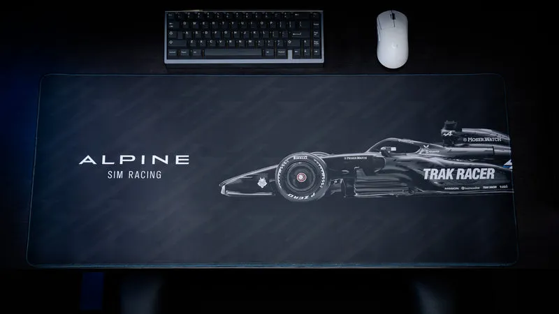 "A526" — Alpine Sim Racing Deskmat