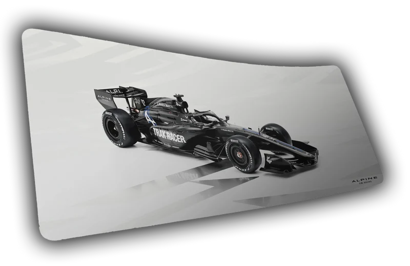 "A526 Power" — Alpine Sim Racing Deskmat