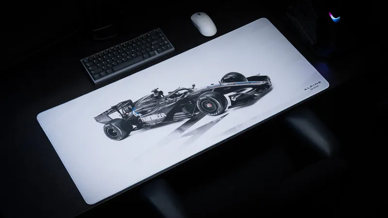 "A526 Power" — Alpine Sim Racing Deskmat