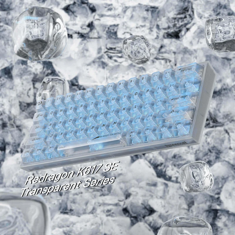 (Open-box) FIZZ K617 SE Full-Transparent Mechanical Keyboard