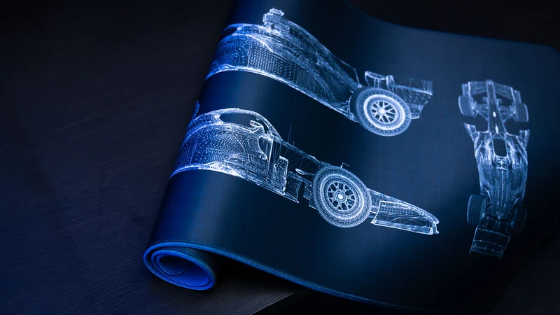 "Blueprint V2" — BWT Alpine F1 Deskmat