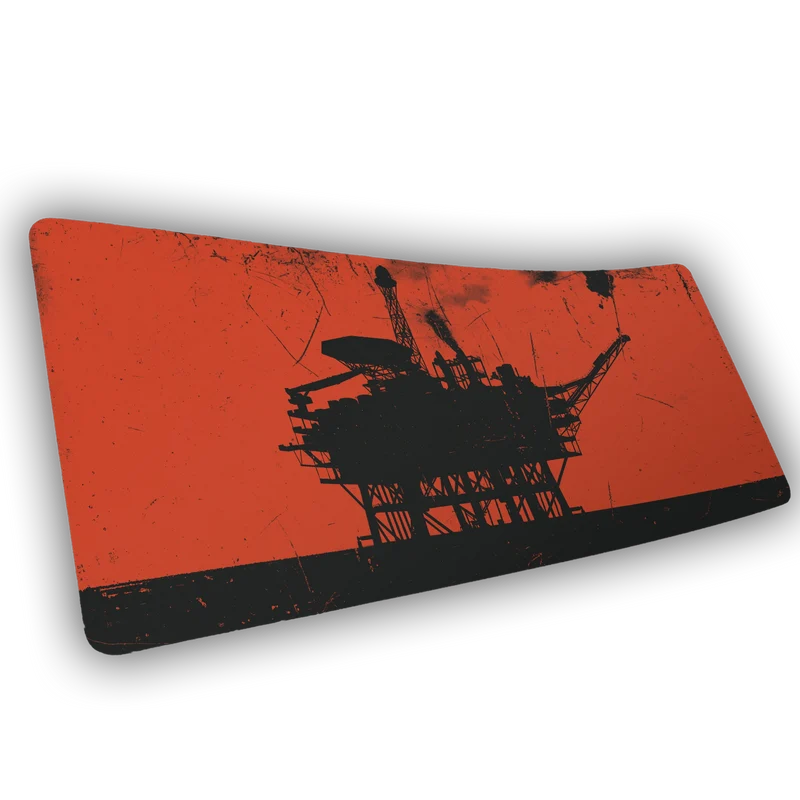 "Oil Rig" II — Rust Deskmat