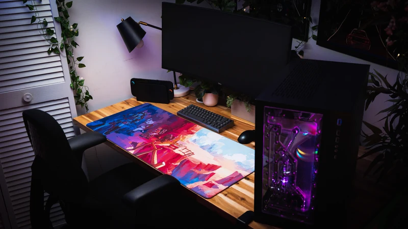 "Meowtain Expedition" — Catscapades Deskmat