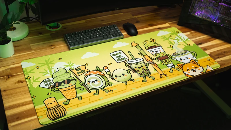 "Sip Cult" — Kawaii Deskmat
