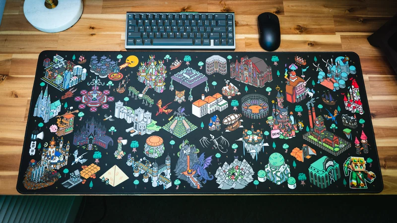 "Builders Playground v.2" — Linkzzey Deskmat
