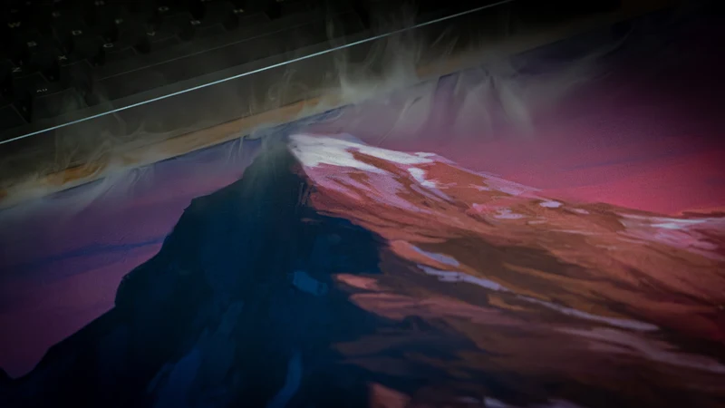 "Mountainside" — Willjum Deskmat