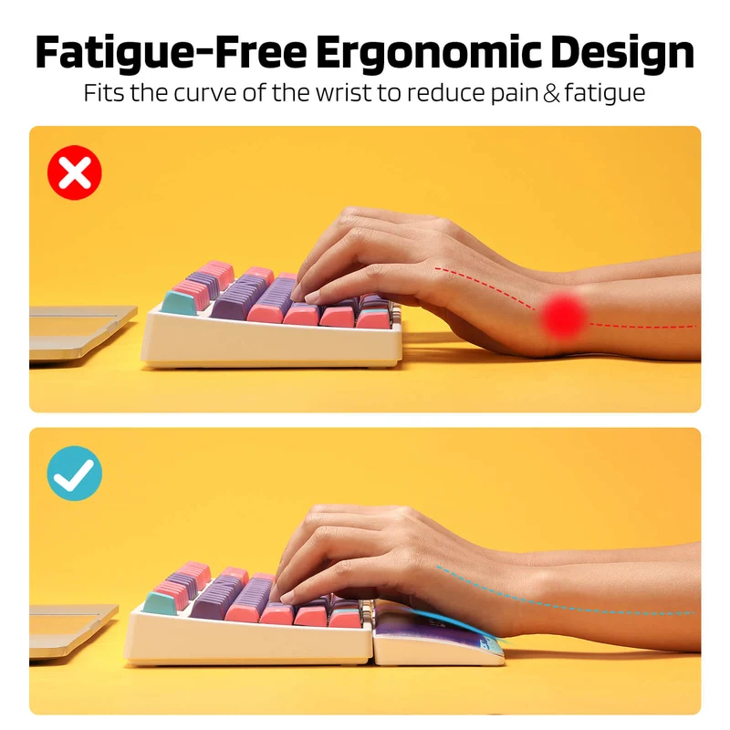 Redragon X LTC Neon Purple Keyboard Wrist Rest Pad
