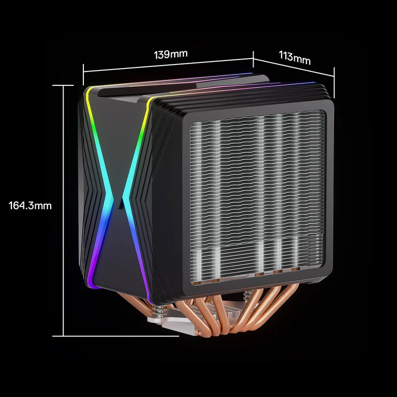 HODUR C218 ARGB Dual Tower CPU Air Cooler