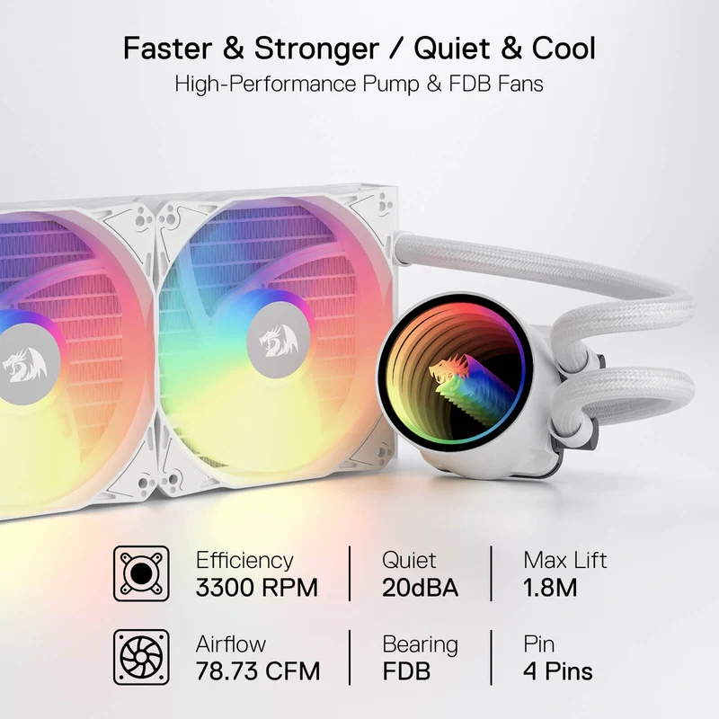 ARGB All-in-one AIO Liquid CPU Cooler