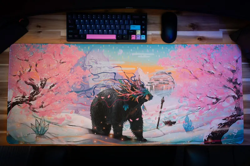 "Winter Sakura" — Rust Deskmat
