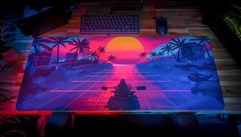 "Retrocurrent" — DaVinci Deskmat