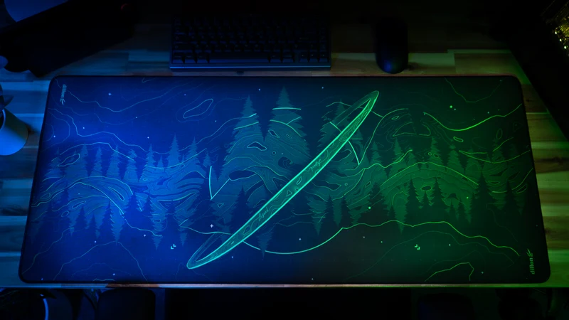 "Forest Frequency" — Dillon Deskmat