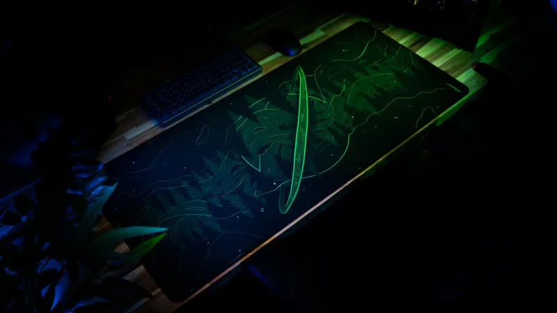 "Forest Frequency" — Dillon Deskmat