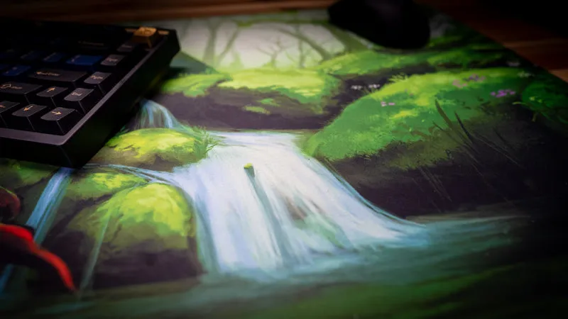 "Dragon Launcher" — Monstera Deskmat