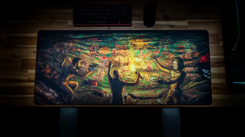 "Tales of a Past Wipe" — Rust Deskmat