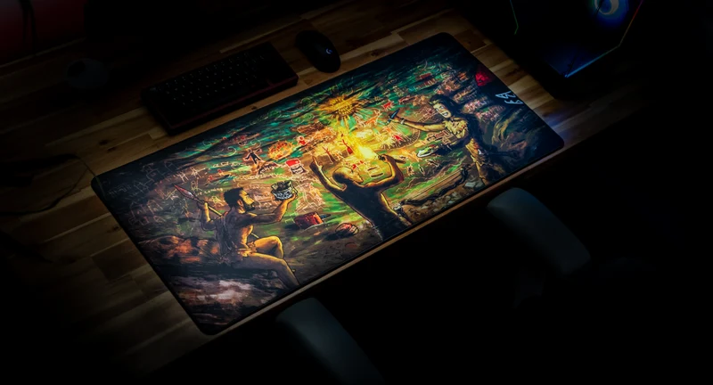 "Tales of a Past Wipe" — Rust Deskmat