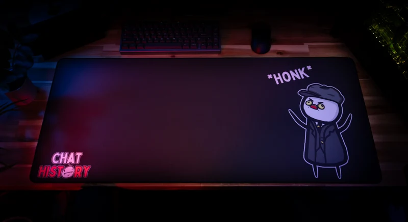 "Honkin' Chap" — Chat History Deskmat