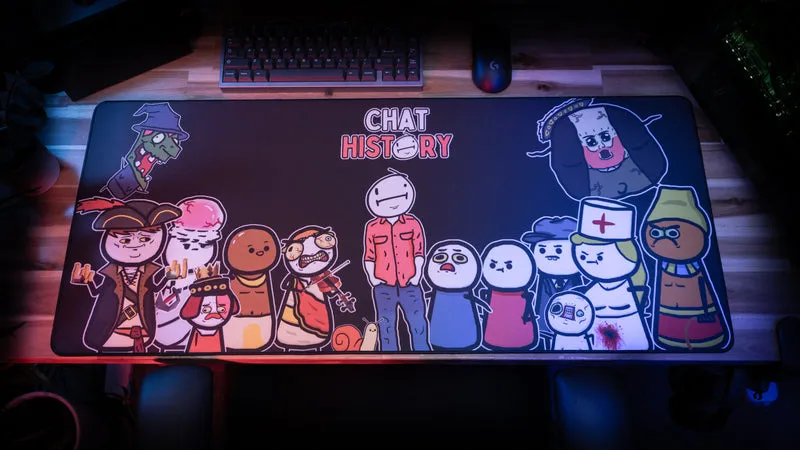 "The Gang" — Chat History Deskmat
