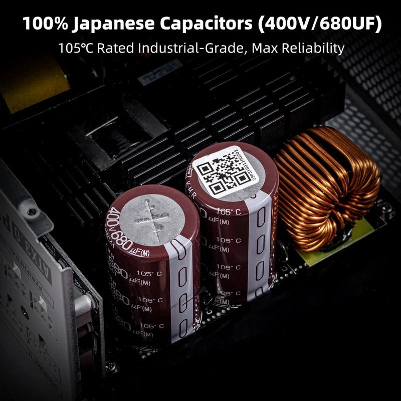 80+ Platinum 1000/1300 Watt ATX 3.0 Fully Modular Power Supply Includes a FREE 12VHPWR Cable