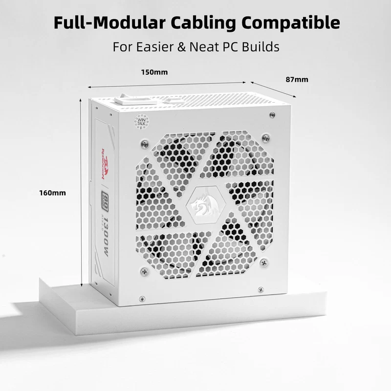 80+ Platinum 1000/1300 Watt ATX 3.0 Fully Modular Power Supply Includes a FREE 12VHPWR Cable