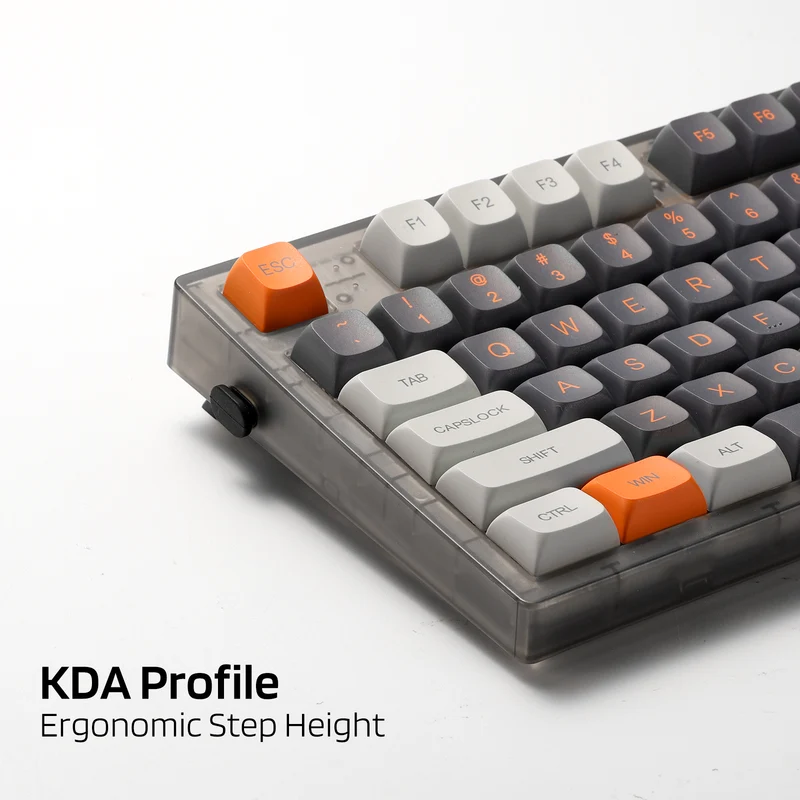 (Only Keycaps) Redragon x LTC PBT Double Shot 112-Key Pudding Keycaps Set, KDA Profile for ANSI Layout 61/68/84/87/98/104 Keys Mechanical Keyboard, with Keycap Puller