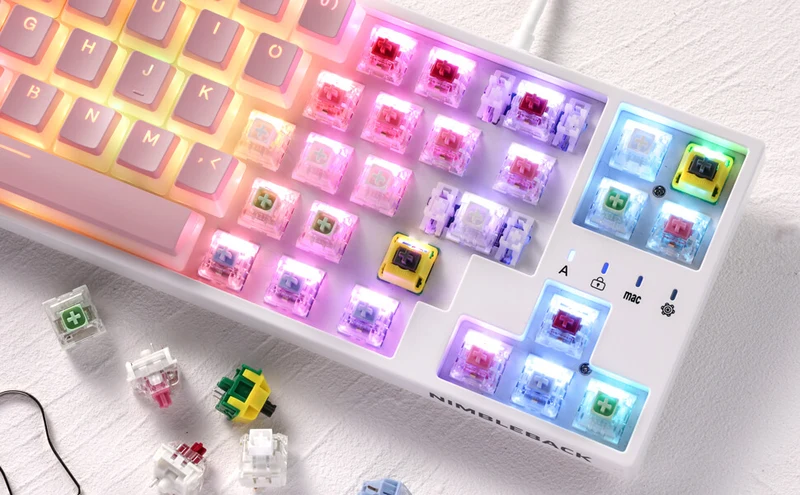 Redragon x LTC Kailh Box Switches White for Mechanical Gaming Keyboard DIY (30 Pcs, White)