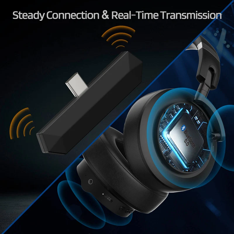 Redragon x LTC 2.4GHz/BT Wireless Headphones with Mic