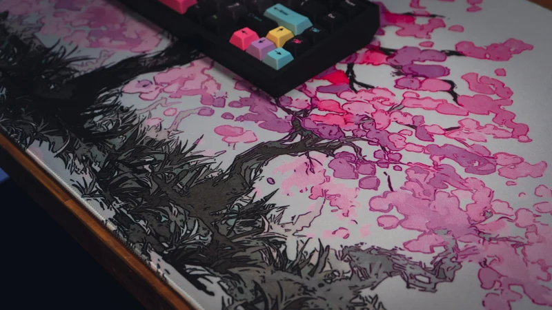 "Sacred Tree" — Cherry Blossom Deskmat