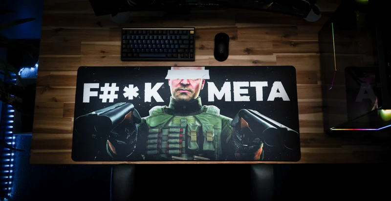 "F#*K META" — JesseKazam Deskmat