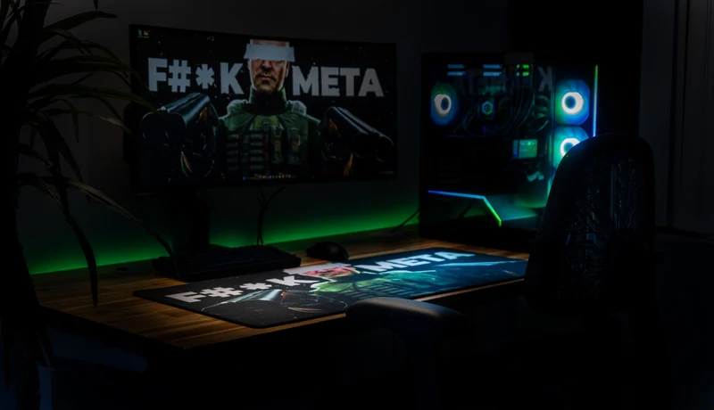 "F#*K META" — JesseKazam Deskmat