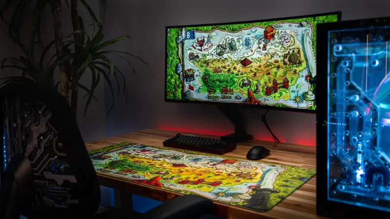 "Battle Plans" — Rust Deskmat