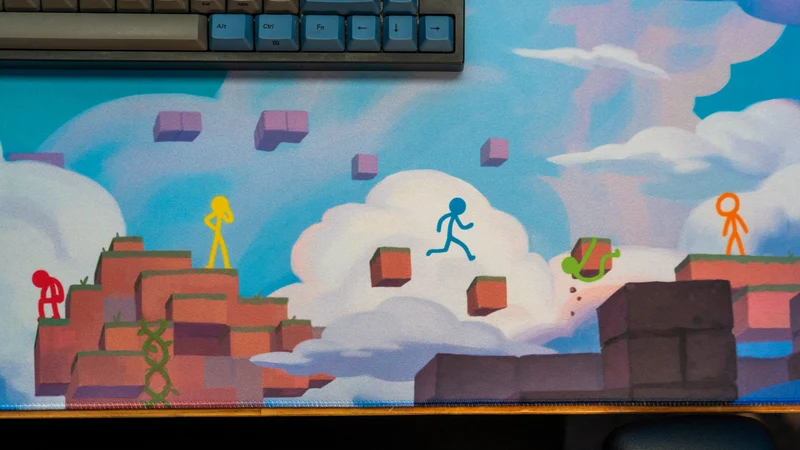 "Parkour" — Alan Becker Deskmat
