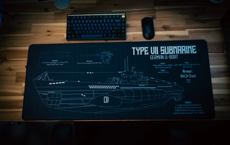 "Sealion" — Bitt3rSteel Deskmat