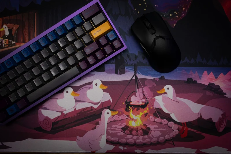 "Duck's Retreat" — August the Duck Deskmat