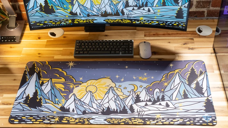 "White Out" — Epic Desk Originals Deskmat