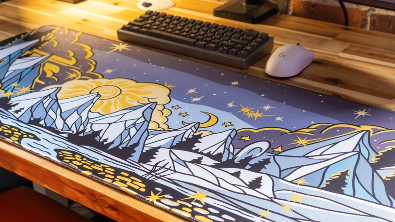 "White Out" — Epic Desk Originals Deskmat