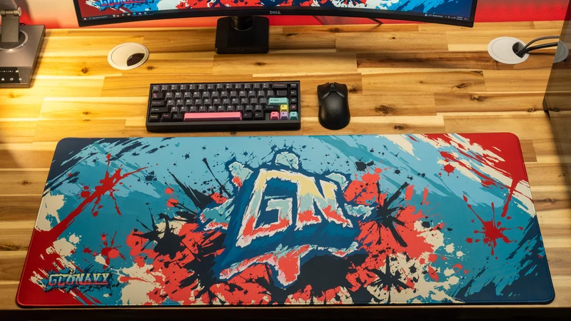 "Ice Pop" — Glo Navy Deskmat